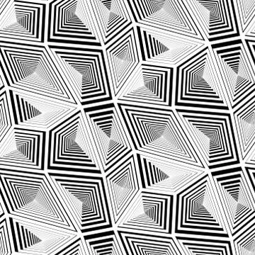 Abstract Geometric Triangular Vector Seamless Pattern Illustrazione stock