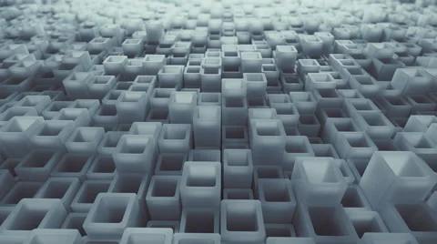 Abstract Geometric Tubes Random Motion, 4k Loopable 3d Animation Video stock 68349304