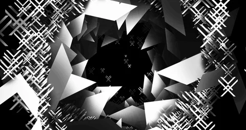 Abstract Geometric Tunnel Stock Footage 106924728