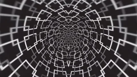 Abstract Geometric Tunnel Stock Footage 289130858