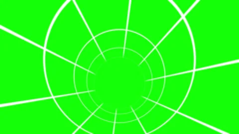 Abstract geometric tunnel motion graphics with concentric circles intersecting Stock Footage 345218430