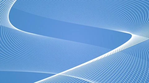 Abstract geometric twisting spiral loop motion background blue light Video stock 60692556