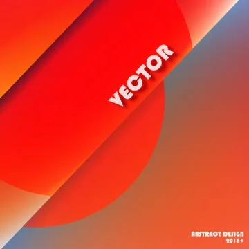 Abstract geometric typography design Stock Illustration