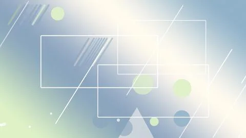 Abstract geometric UI frames with soft circles and diagonal lines create a .. Illustrazione stock