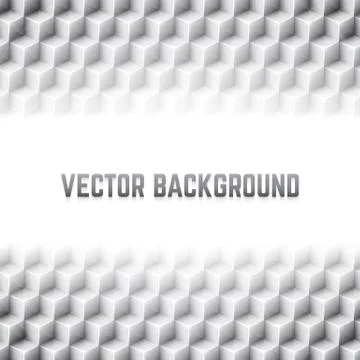 Abstract geometric vector background with 3D cubes Stock Illustration