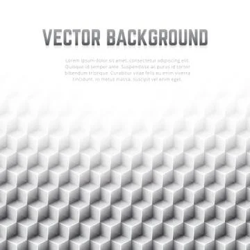 Abstract geometric vector background with 3D cubes Stock Illustration