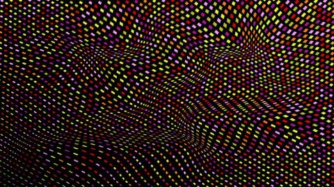 Abstract geometric vector background of diagonal colored wavy rectangles. Mod Stockillustratie