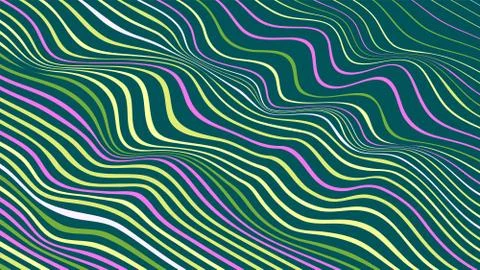 Abstract geometric vector background of diagonal colored wavy lines. Modern c イラスト素材