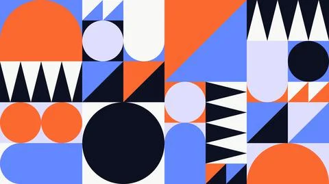 Abstract Geometric Vector Background Illustrazione stock