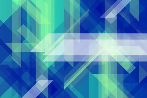 Abstract geometric vector banner with triangular pattern Illustrazione stock