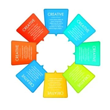 Abstract geometric vector Infographic elements Stockillustratie