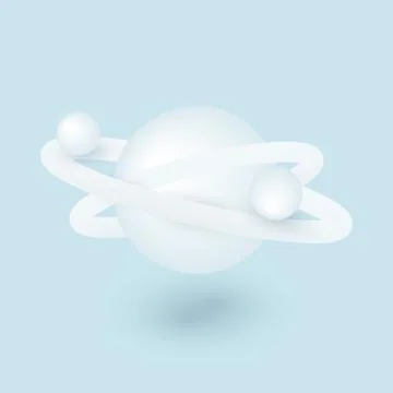 Abstract geometric vector objects. Simple forms in 3d perspective. Stock Illustration