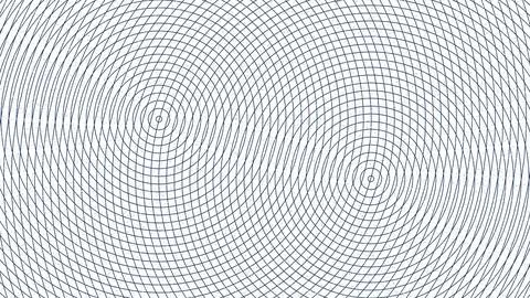 Abstract geometric vector pattern with concentric waves and lines illustratio Stock Illustration