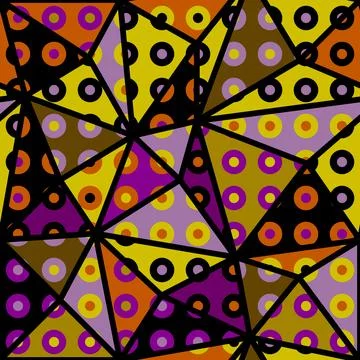 Abstract Geometric Vector Pattern Design. Khaki and purple colors. Seamless Stockillustratie