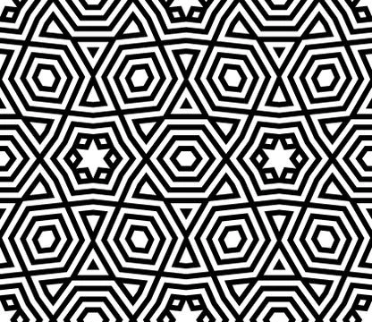 Abstract Geometric Vector Seamless Pattern Stock Illustration