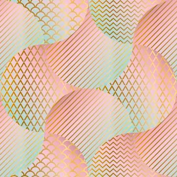 Abstract geometric vector seamless pattern 库存插图