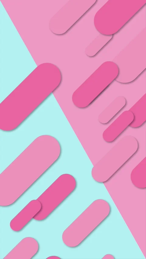 Abstract geometric vertical background animation of capsule curves in soft Stock Footage 320918399