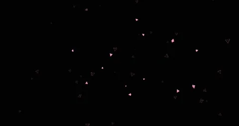 Abstract geometric video background, pink d triangles and hexagons from Stock Footage 164491767