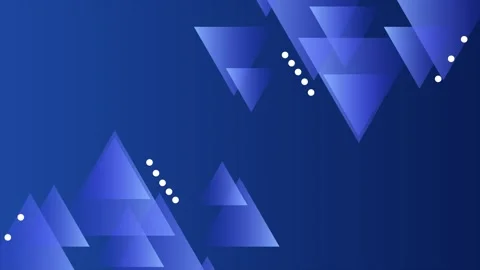 Abstract geometric visuals with triangle shapes and gradient patterns on blue Stock Footage 294483735