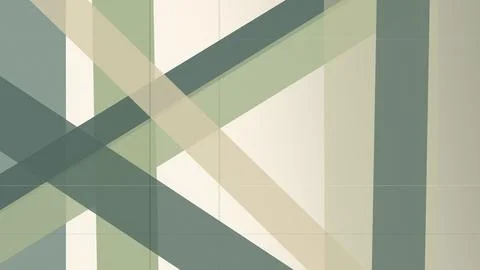 Abstract geometric wall background with muted teal, cream, and gray lines f.. Stock Illustration
