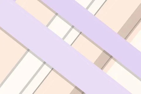Abstract geometric wall pattern with diagonal bands in lavender and beige, .. Illustrazione stock