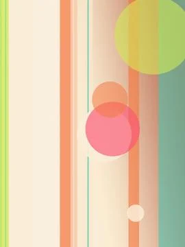 Abstract geometric wall pattern with soft dots and vertical lines in pastel.. Illustrazione stock