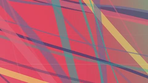 Abstract geometric wall pattern with vivid red and multicolor diagonal stri.. Stock Illustration
