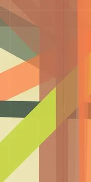 Abstract geometric wall pattern in warm pastel tones with modern textures, .. Stock Illustration