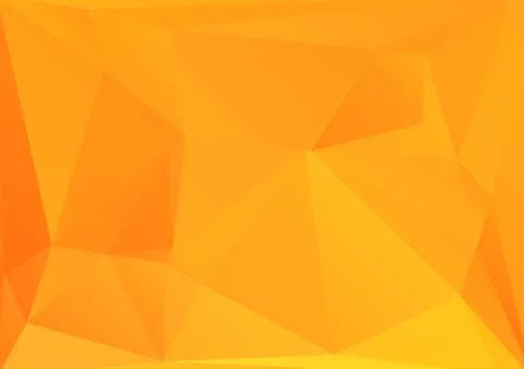 Abstract geometric warm yellow background of triangular polygons. Retro mosai Stockillustratie