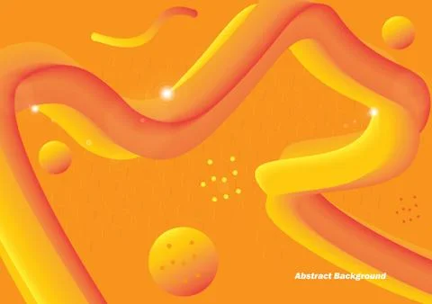 Abstract geometric wave background with a very sweet orange honeycomb pattern Stock Illustration