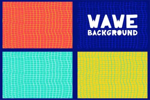 Abstract geometric wave line pattern background for business brochure cover d イラスト素材