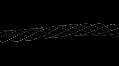 Abstract geometric wave motion digital graphic background 4K Stock Footage 344809592