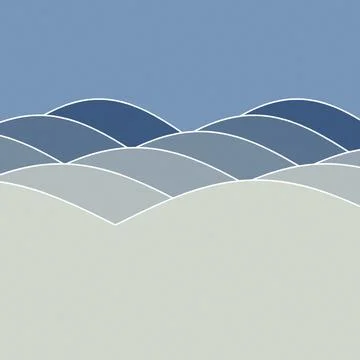 Abstract geometric wave pattern design with gradient shades on neutral back.. Stock Illustration