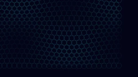 Abstract geometric wave pattern flows across dark background in seamless lo.. Stock Footage 342322369