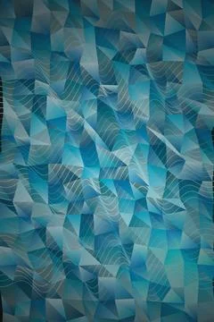 Abstract Geometric Wave Pattern Stock Illustration