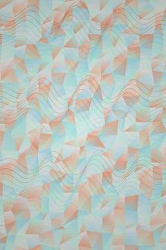 Abstract Geometric Wave Pattern Stock Illustration