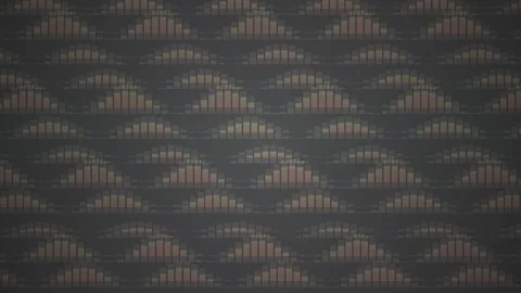 Abstract geometric wave pattern moving on dark background seamless loop. Stock Footage 346328781