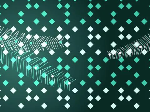 Abstract Geometric Wave Pattern Stock Photos