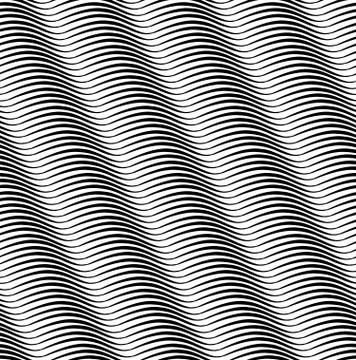 Abstract geometric wave pattern. Sripe wavy line texture Stock Illustration