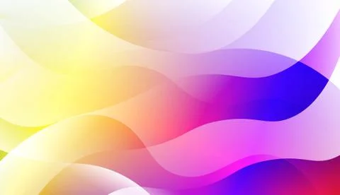 Abstract Geometric Wave Shape with Gradient Soft Colorful Background. For You Stock Illustration