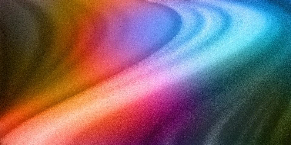 Abstract geometric waves of the dune in multicolors on a grainy ultra-wide .. 스톡 일러스트
