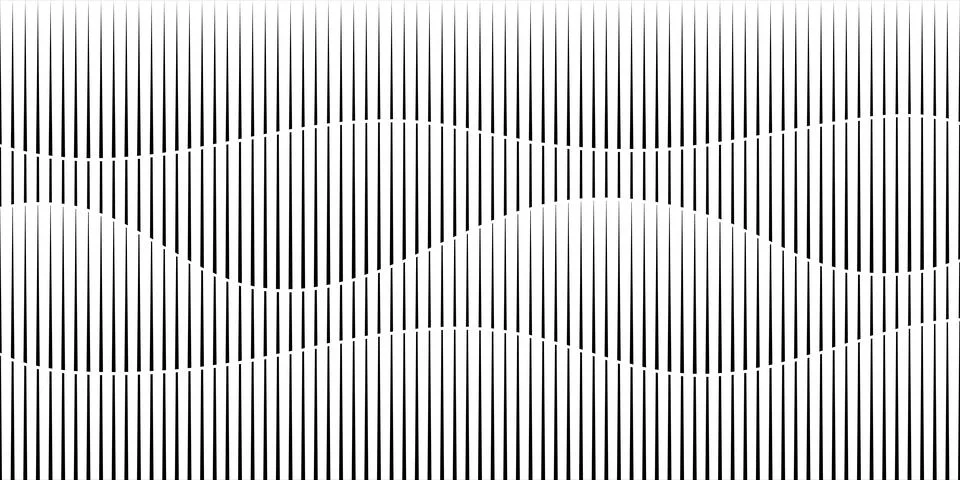 Abstract geometric waves lines pattern on white background. Modern texture .. Ilustração Stock