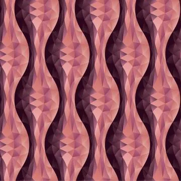 Abstract geometric waves seamless pattern Stock Illustration