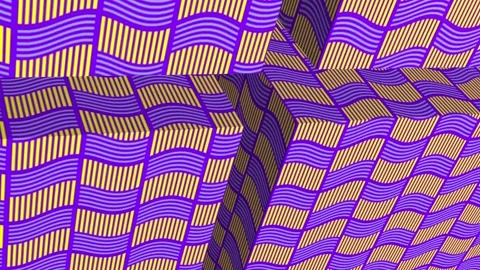 Abstract Geometric Wavy Stripes Motion Background with Optical Illusion 스톡 동영상 344727870