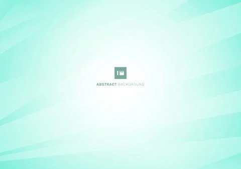 Abstract geometric white and mint blue diagonal stripes lines modern backgrou Stock Illustration