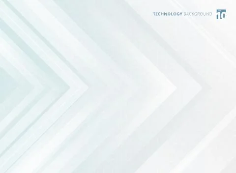 Abstract geometric white arrows overlapping background and hexagons pattern t Stock Illustration