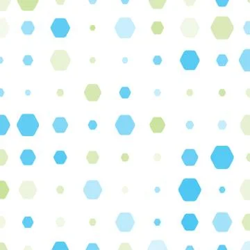 Abstract geometric white background with hexagons of different colors, opac.. Stock Illustration