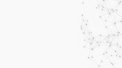 Abstract geometric white background. Plexus mesh backdrop. Stock Illustration