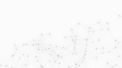Abstract geometric white background. Plexus mesh backdrop. Stock Illustration