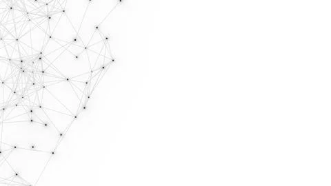 Abstract geometric white background. Plexus mesh backdrop. Illustrazione stock